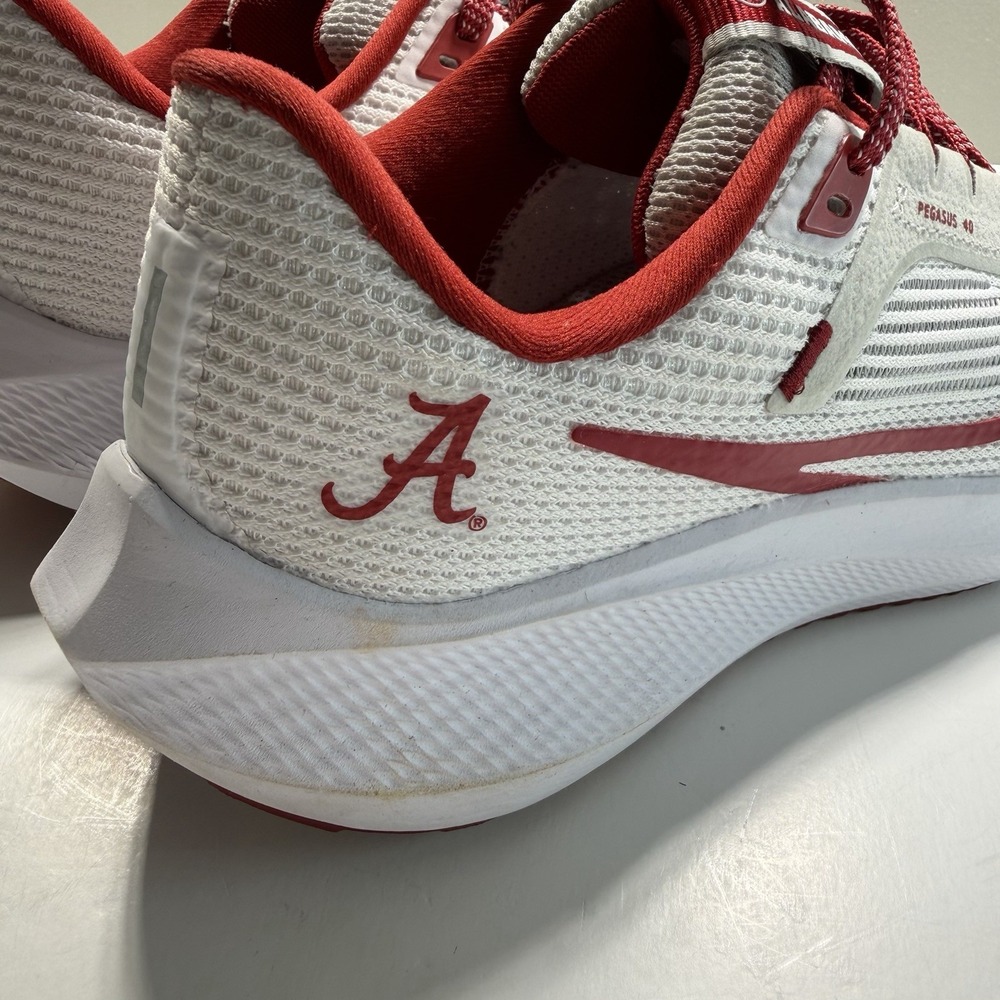 Nike Women's University Of Alabama Sneaker 5.5 White Grey Crimson - Picture 4 of 13